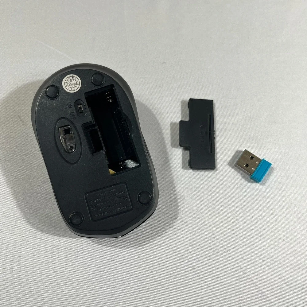 Rii Black 2.4GHz Wireless Optical Mouse with USB Receiver Dongle Computer PC